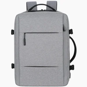 Sac à dos de voyage avec compartiment ordinateur gris clair