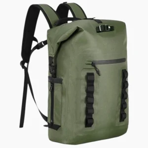 Sac à dos de voyage étanche polyvalent pour trek kayak et randonnée vert