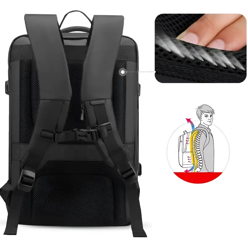Sac à dos de voyage extensible et ergonomique confortable