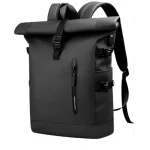 Sac à dos imperméable 25l roll top pratique et élégant pour voyager noir Sac à dos imperméable 25l roll top pratique et élégant pour voyager noir