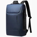 Sac à dos imperméable de ville résistant avec rangement sécurisé bleu Sac à dos imperméable de ville résistant avec rangement sécurisé bleu