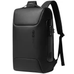 Sac à dos imperméable de ville résistant avec rangement sécurisé noir Sac à dos imperméable de ville résistant avec rangement sécurisé noir