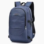 Sac à dos imperméable homme avec USB et sécurité pour voyage d'affaire bleu Sac à dos imperméable homme avec USB et sécurité pour voyage d'affaire bleu