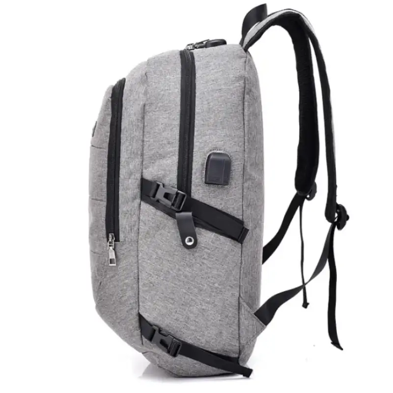 Sac à dos imperméable homme avec USB et sécurité profil