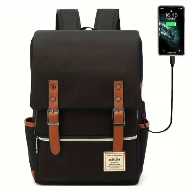 Sac à dos imperméable léger idéal pour la ville USB