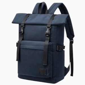 Sac à dos imperméable ordinateur femme pratique et résistant bleu