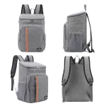 Sac à dos isotherme 18 litres pour repas nomades différtents angles Sac à dos isotherme 18 litres pour repas nomades différtents angles