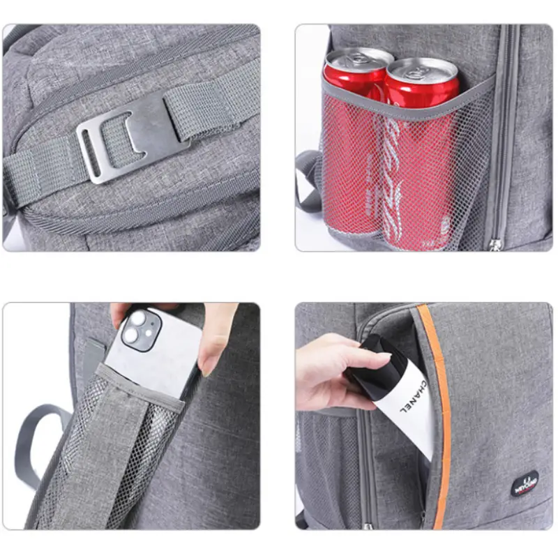 Sac à dos isotherme 18 litres pour repas nomades poches