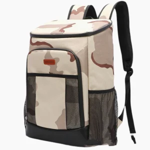 Sac à dos isotherme 30l résistant et imperméable beige