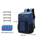 Sac à dos isotherme 30l résistant et imperméable dimensions
