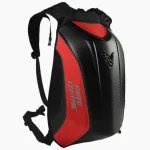 Sac à dos moto carbone polyvalent et imperméable rouge Sac à dos moto carbone polyvalent et imperméable rouge