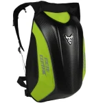 Sac à dos moto carbone polyvalent et imperméable vert Sac à dos moto carbone polyvalent et imperméable vert