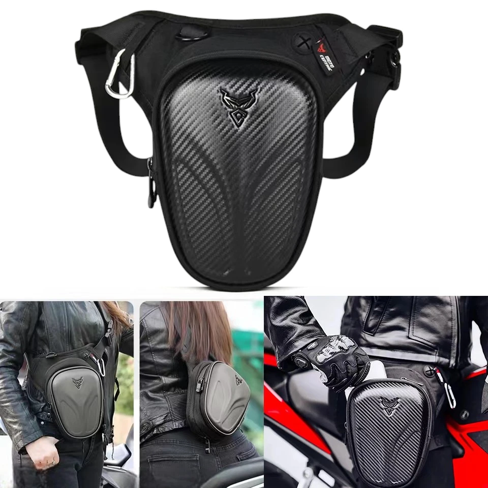 Sac à dos moto coque dure et étanche en situation