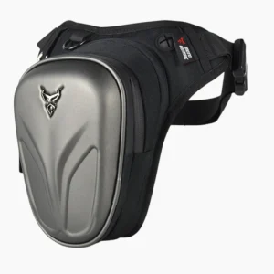 Sac à dos moto coque dure et étanche pour aventure et sécurité gris