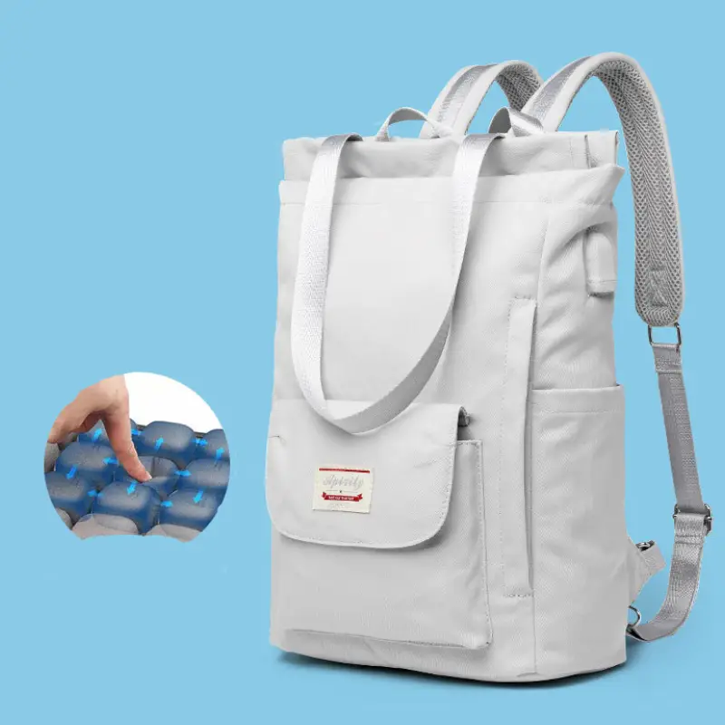 Sac à dos ordinateur étanche pour femme moderne coussins air