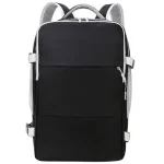 Sac à dos pour femme anti vol pour voyager avec compartiment chaussures noir Sac à dos pour femme anti vol pour voyager avec compartiment chaussures noir