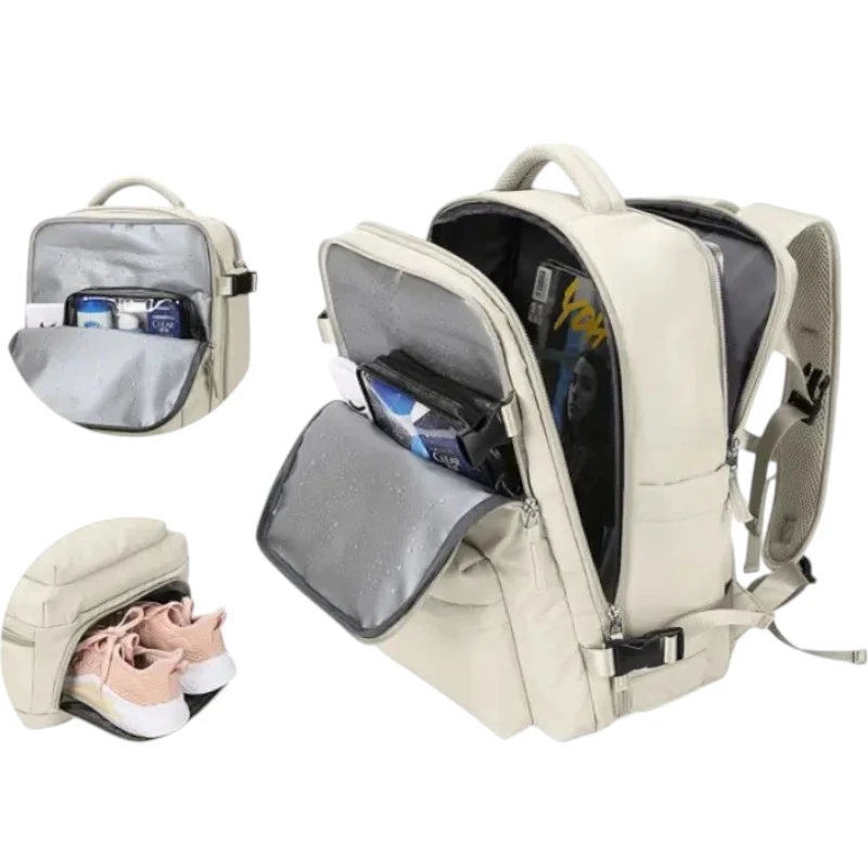 Sac à dos pour femme imperméable et antivol polyvalent ultra-résistant poches