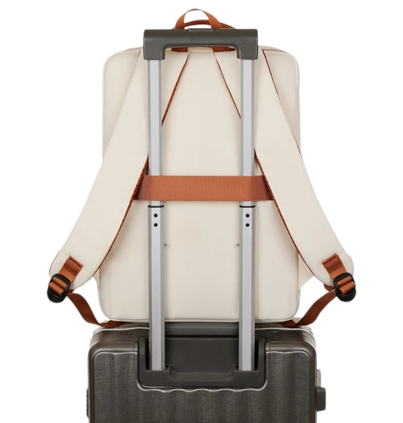Sac à dos pour femme mode léger et pratique avec port USB valise