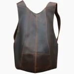 Sac à dos pour femme original en cuir véritable style urbain Café Sac à dos pour femme original en cuir véritable style urbain Café