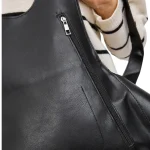 Sac à dos pour femme original en cuir véritable style urbain fermeture