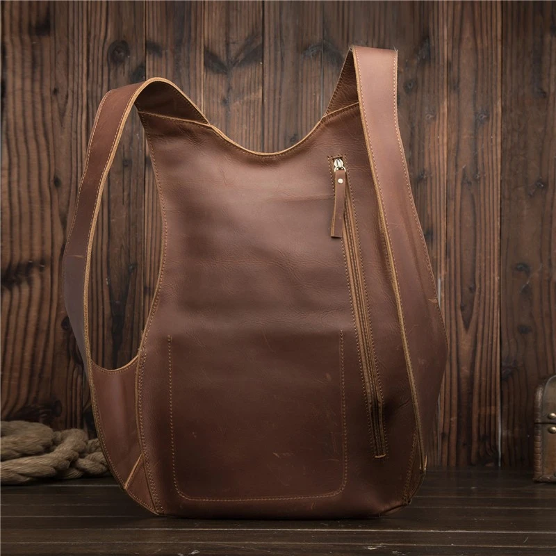 Sac à dos pour femme original en cuir véritable style urbain vbretelles