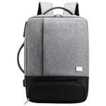 Sac à dos pour homme pour ordinateur imperméable avec port USB gris Sac à dos pour homme pour ordinateur imperméable avec port USB gris