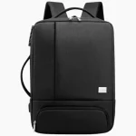 Sac à dos pour homme pour ordinateur imperméable avec port USB noir Sac à dos pour homme pour ordinateur imperméable avec port USB noir