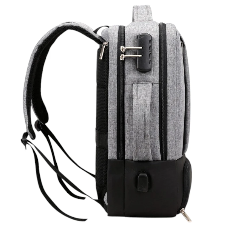 Sac à dos pour homme pour ordinateur imperméable avec port USB profil