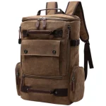 Sac à dos pour homme pour voyage vintage pratique et robuste café Sac à dos pour homme pour voyage vintage pratique et robuste café