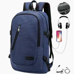 Sac à dos pour homme ville antivol pratique et confortable bleu Sac à dos pour homme ville antivol pratique et confortable bleu