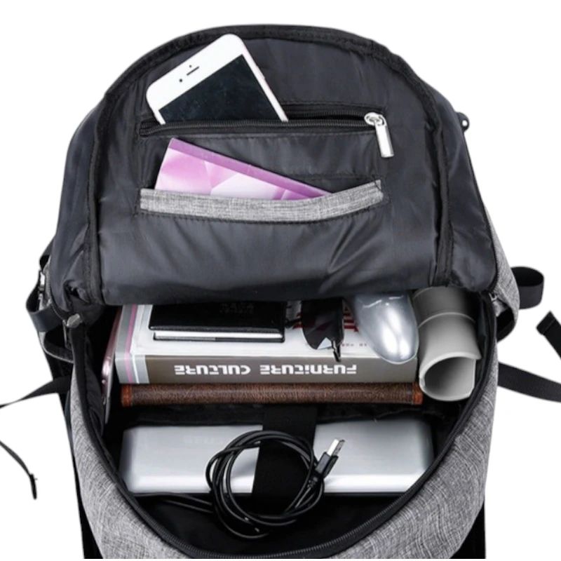 Sac à dos pour homme ville antivol pratique et confortable interieur