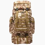 Sac à dos randonnée 80L imperméable ultra résistant pour aventuriers beige Sac à dos randonnée 80L imperméable ultra résistant pour aventuriers beige