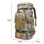 Sac à dos randonnée 80L imperméable ultra résistant pour aventuriers dimensions Sac à dos randonnée 80L imperméable ultra résistant pour aventuriers dimensions