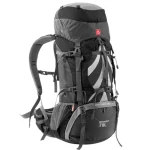 Sac à dos randonnée ergonomique avec grande capacité et housse imperméable noir