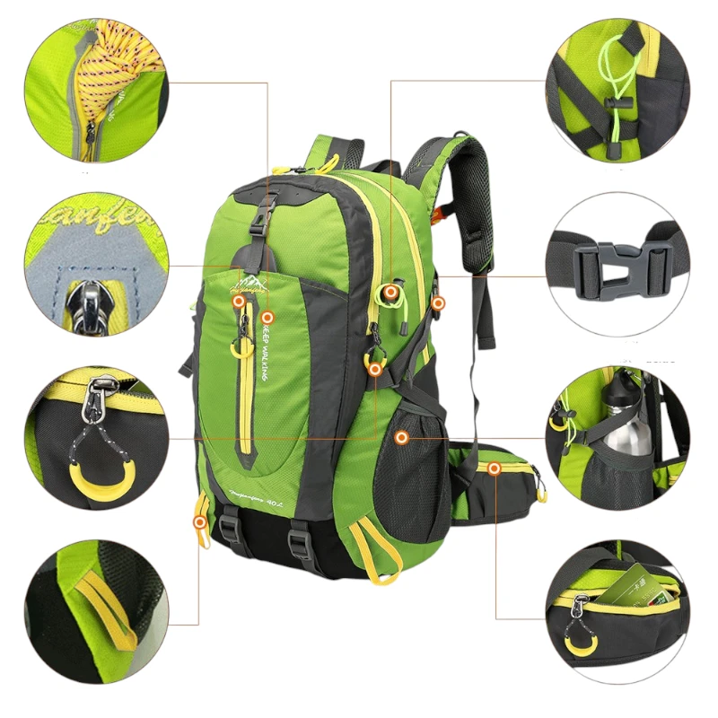 Sac à dos randonnée imperméable résistant parfait pour l'aventure détails