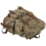 Sac à dos randonnée toile vintage imperméable idéal pour baroudeurs couché Sac à dos randonnée toile vintage imperméable idéal pour baroudeurs couché