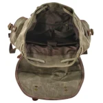 Sac à dos randonnée toile vintage imperméable idéal pour baroudeurs ouvert Sac à dos randonnée toile vintage imperméable idéal pour baroudeurs ouvert