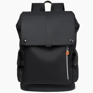 Sac à dos urbain étanche avec USB pour ordinateur portable noir