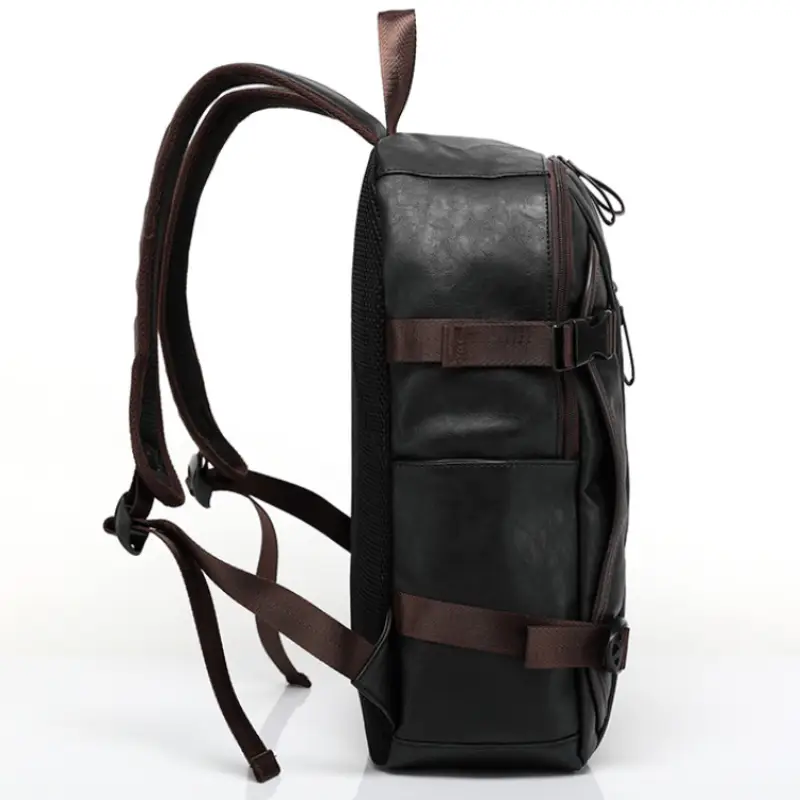 Sac à dos urbain homme en simili cuir profil