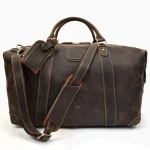 Sac de voyage en cuir cabine café