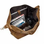 Sac de voyage en cuir cabine interieur