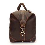 Sac de voyage en cuir cabine profil