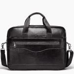 Sac de voyage en cuir étanche noir Sac de voyage en cuir étanche noir