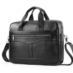 Sac de voyage en cuir étanche noir face Sac de voyage en cuir étanche noir face