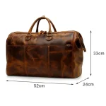 Sac de voyage en cuir pour homme elegant dimensions