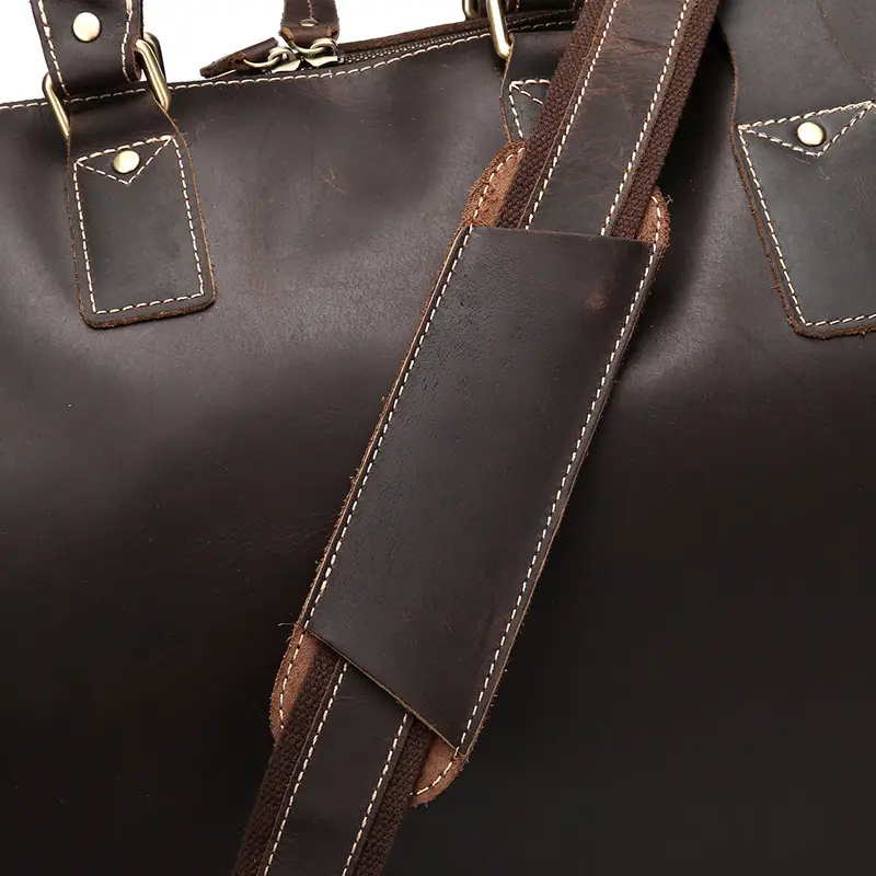 Sac de voyage en cuir vintage bandoulière