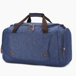 Sac week end avec poche pratique et imperméable bleu