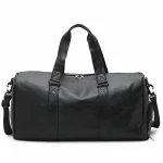 Sac week-end femme cabine style polochon noir