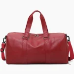 Sac week-end femme cabine style polochon rouge