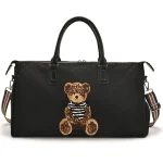 Sac week-end original avec bandoulière et ourson noir Sac week-end original avec bandoulière et ourson noir